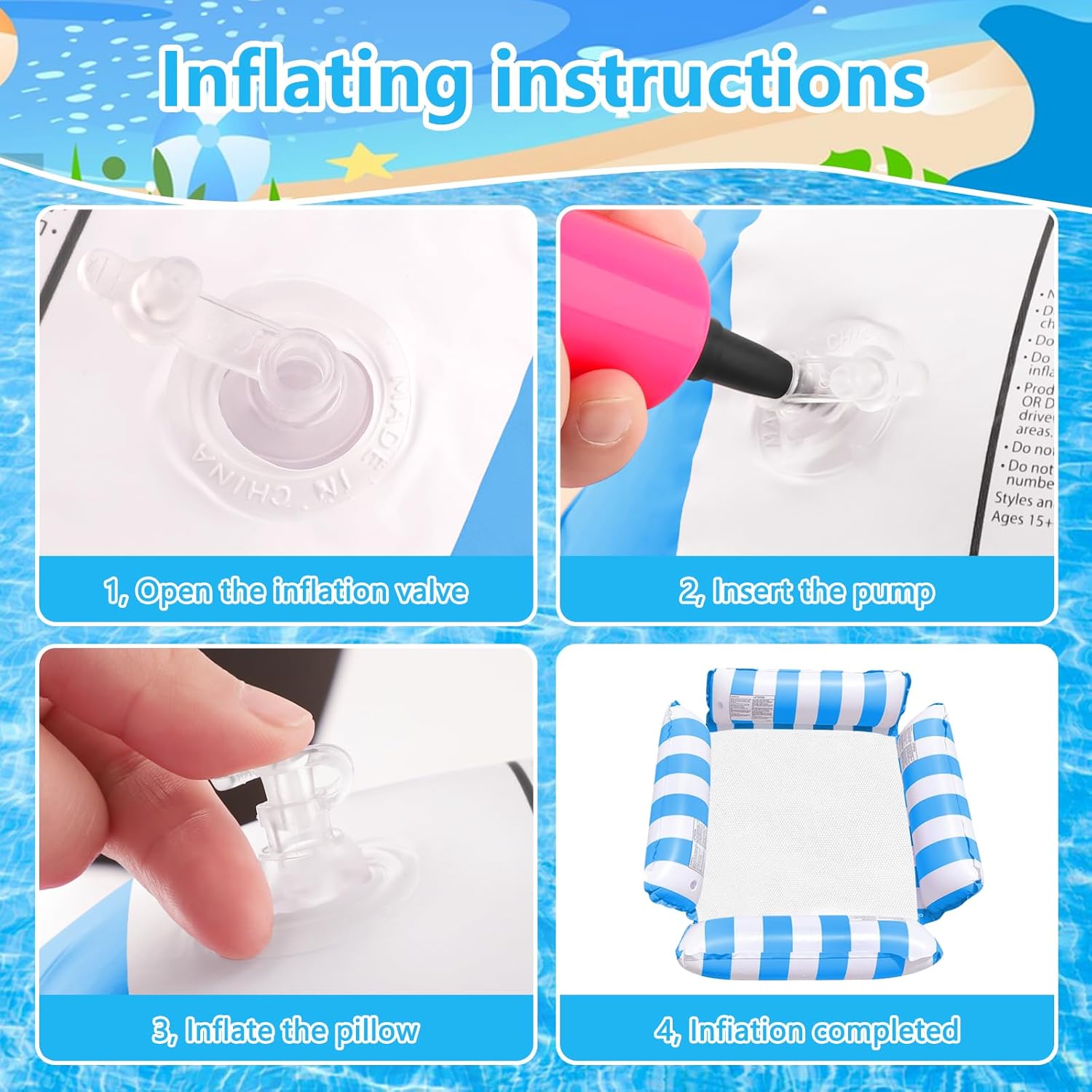 SHAINE Inflatable Pool Float
