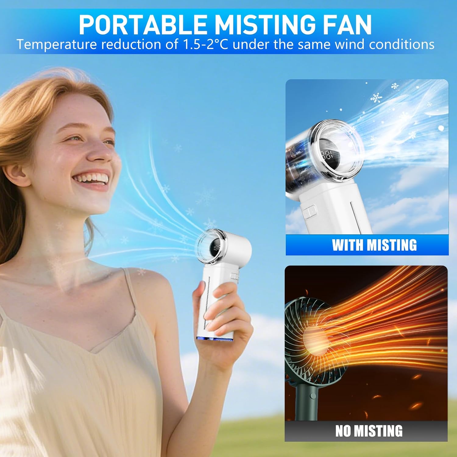 GOSALISU Portable Misting Fan
