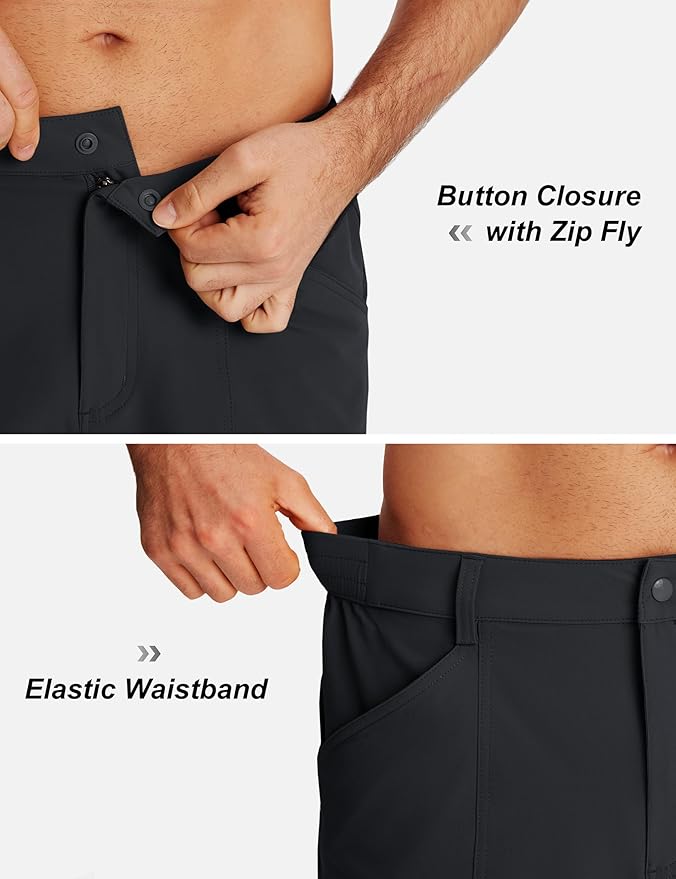 TACVASEN Men's Hiking Shorts with 5 Pockets Lightweight