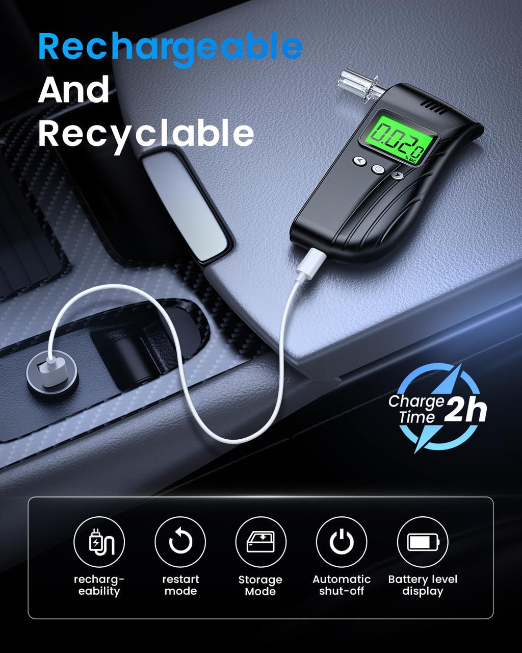Professional-Grade Accuracy Breathalyzer