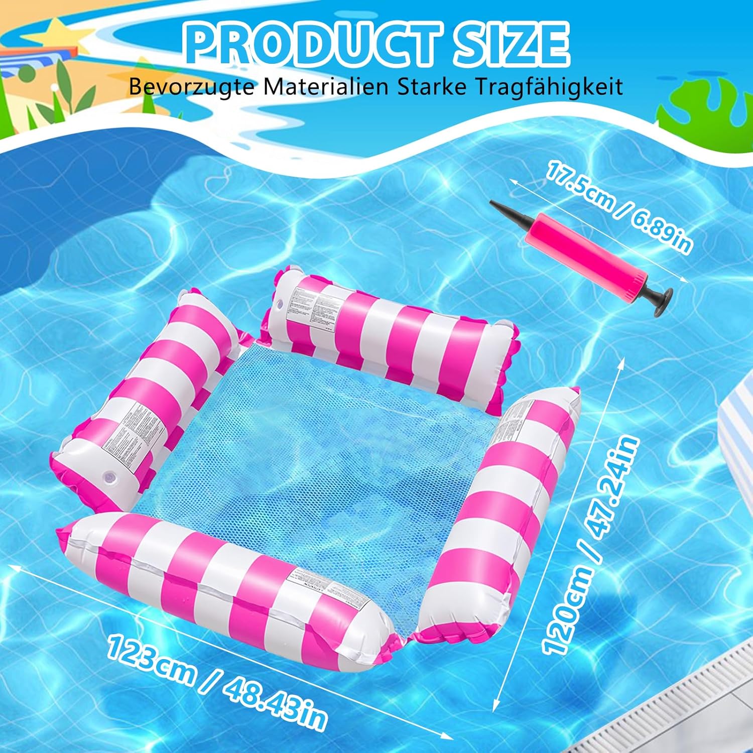 SHAINE Inflatable Pool Float