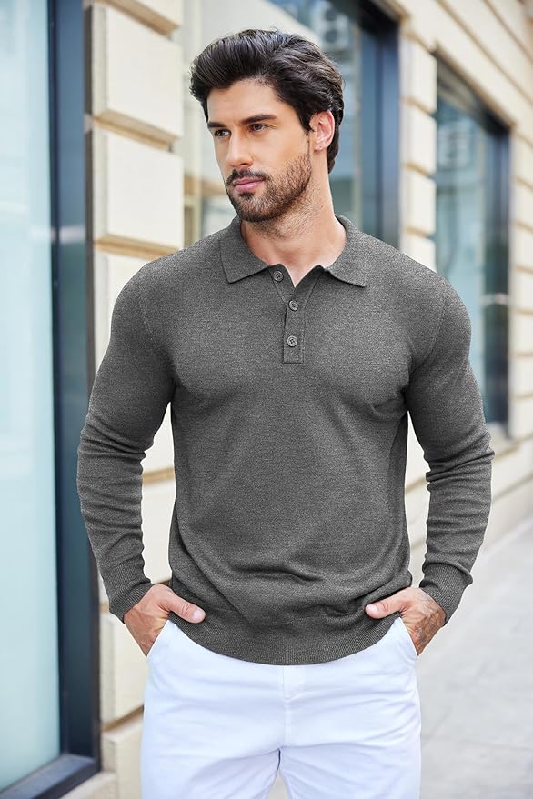 Men's Knit Polo Shirt